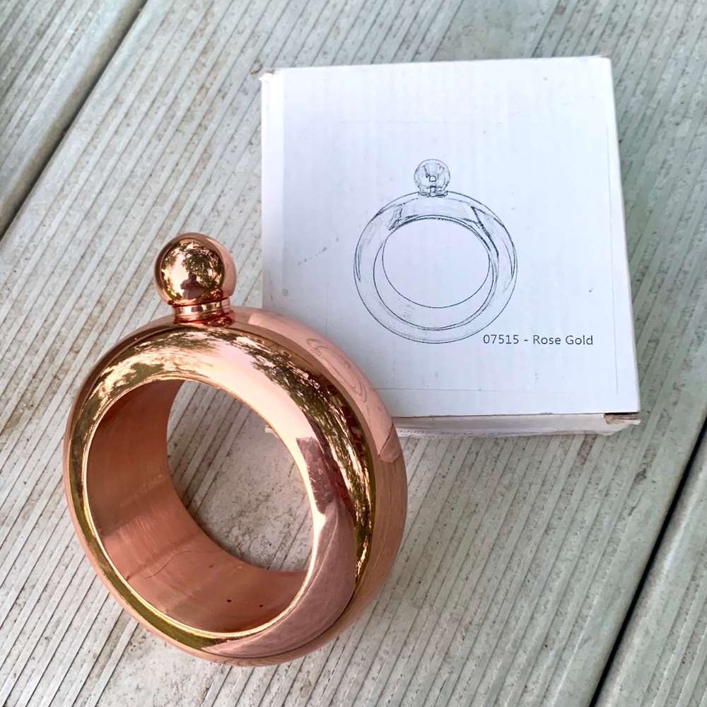Copper bracelet flask